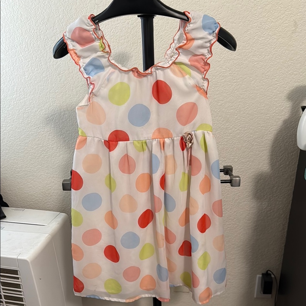 Colorful Polka Dot Kids Dress
